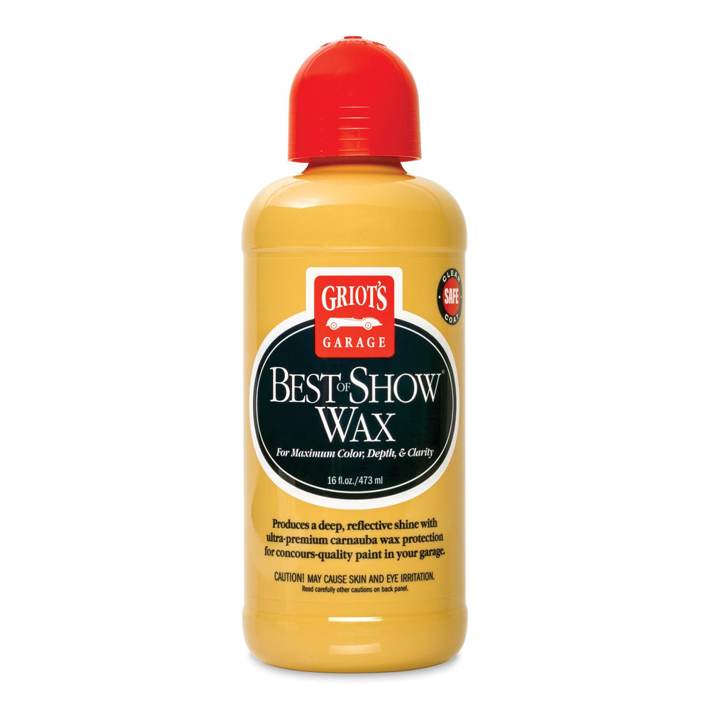 Griot's Garage Best of Show wax bottle with premium carnauba and deep shine.
