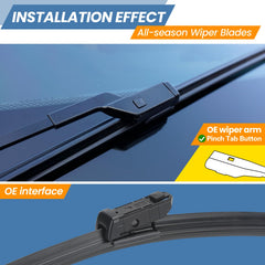 GSPSCN Ford EcoSport 24-inch wiper blade for reliable rain clearance