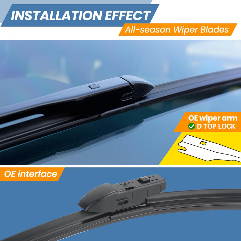 GSPSCN Crosstrek 16-inch front wiper blade for even contact.