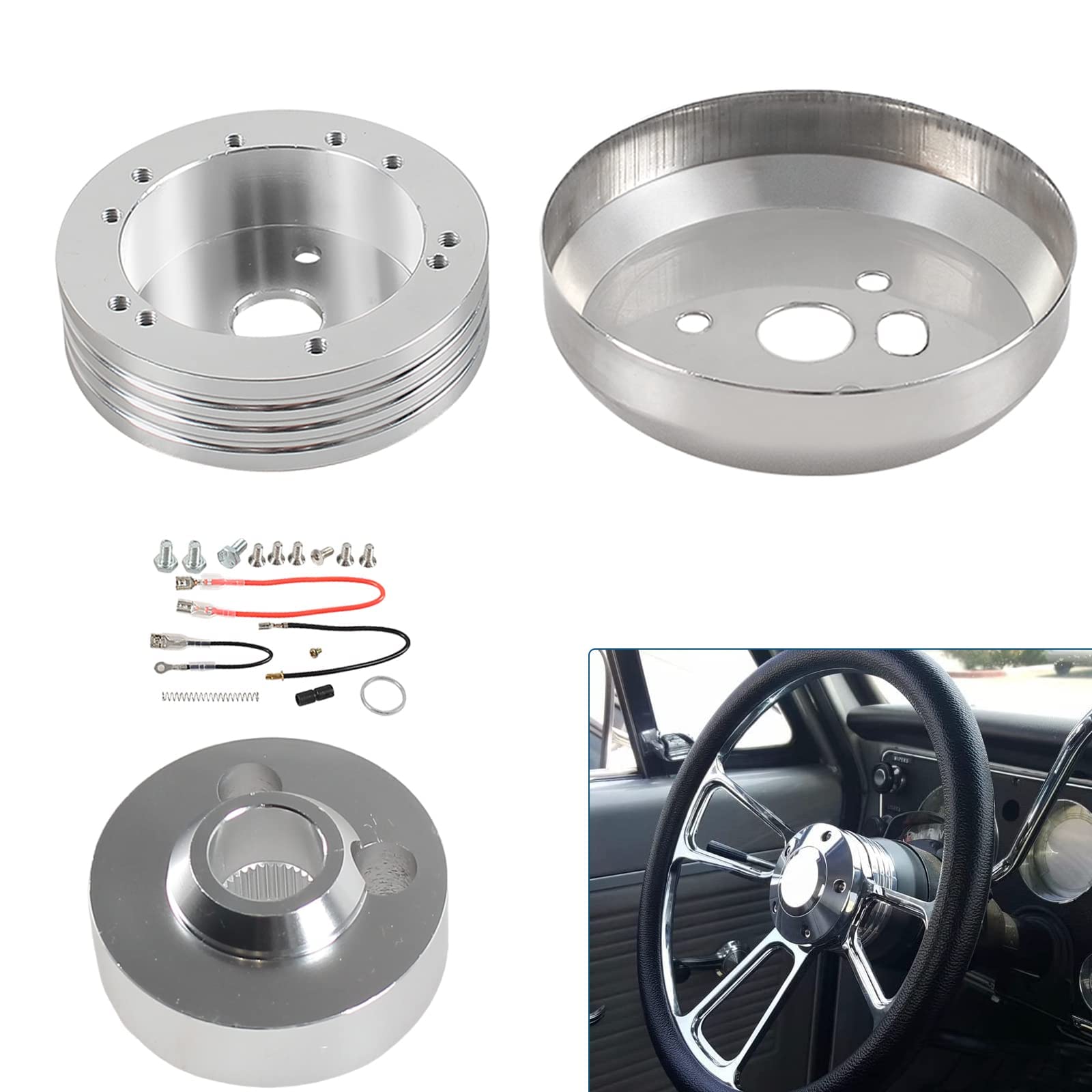 GSTP hub adapter side profile highlights durable billet aluminum construction.