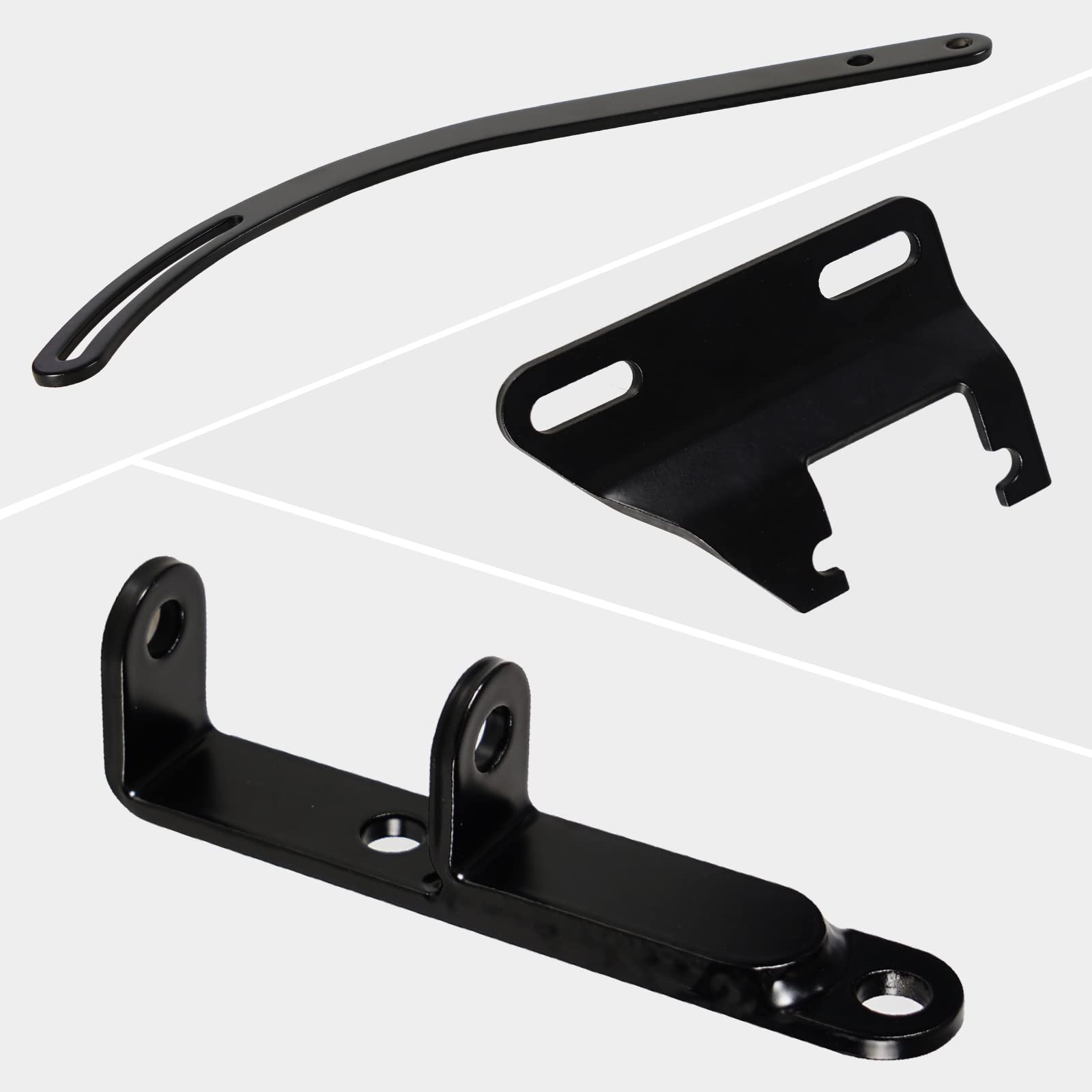 GSTP black finish kit bundles upper arm, slider, header brackets.