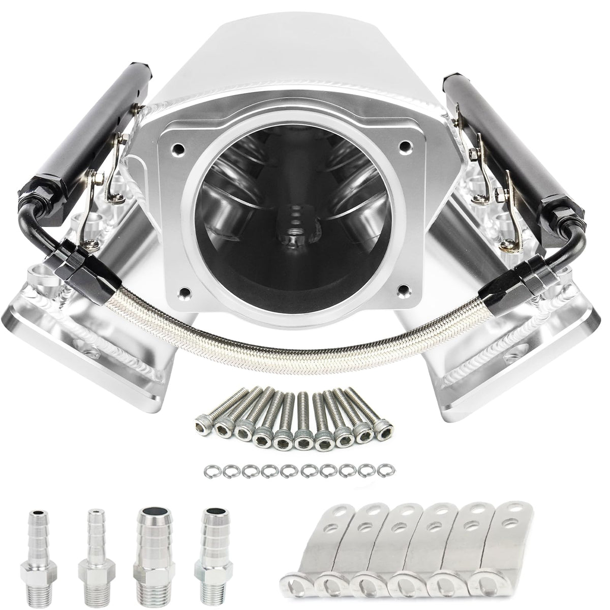 GSTP LS cathedral-port intake manifold 102mm silver for LS engines improves airflow