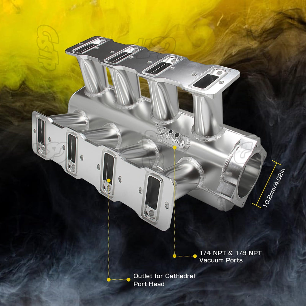 GSTP LS1/LS2/LS6 compatible manifold installed on a Chevy engine