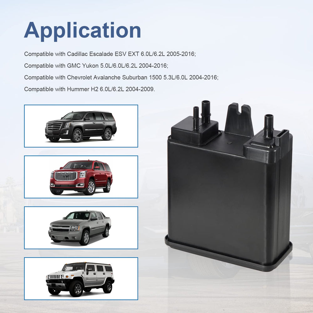 GSTP vapor canister durable filter media; reliable performance over time