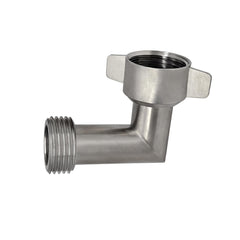 G-Sunny 90-degree hose elbow in stainless steel for RV hookups