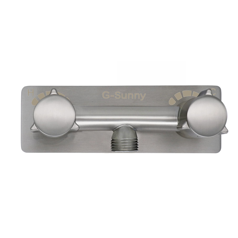 G-Sunny all-metal RV shower faucet assembly in brushed nickel for durable performance.