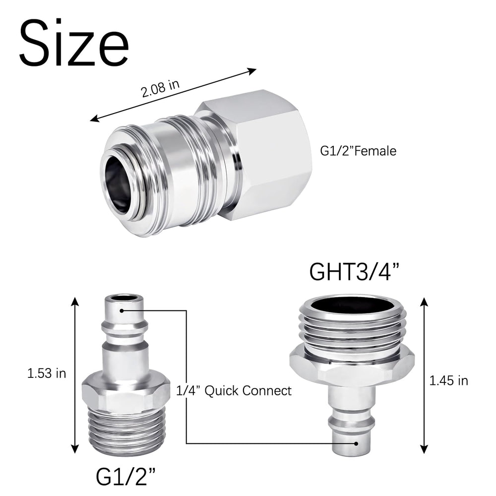 G-Sunny assembled kit in use on an RV exterior for convenient water access.