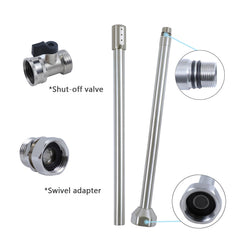 G-Sunny 32.3 inch stainless steel tube provides extended reach.