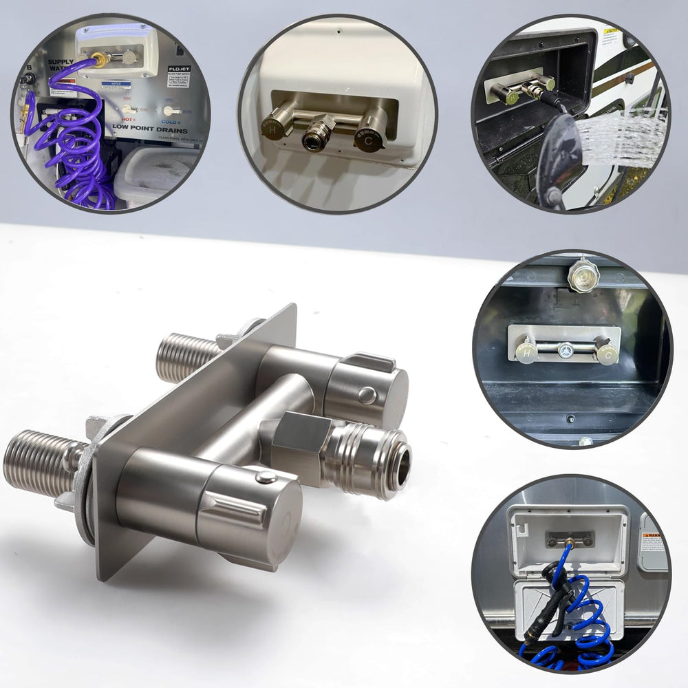G-Sunny stainless steel construction supports long-lasting RV exterior shower reliability.