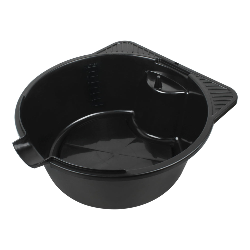 Gteana 2-gallon oil drain pan with ergonomic handle for easier, cleaner oil changes.