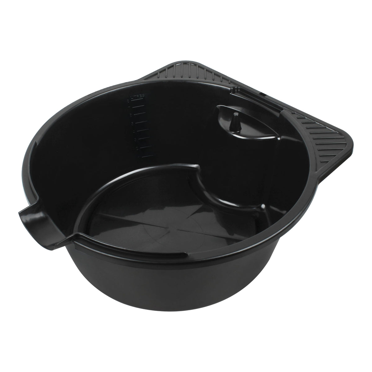 Gteana 2-gallon oil drain pan with ergonomic handle for easier, cleaner oil changes.