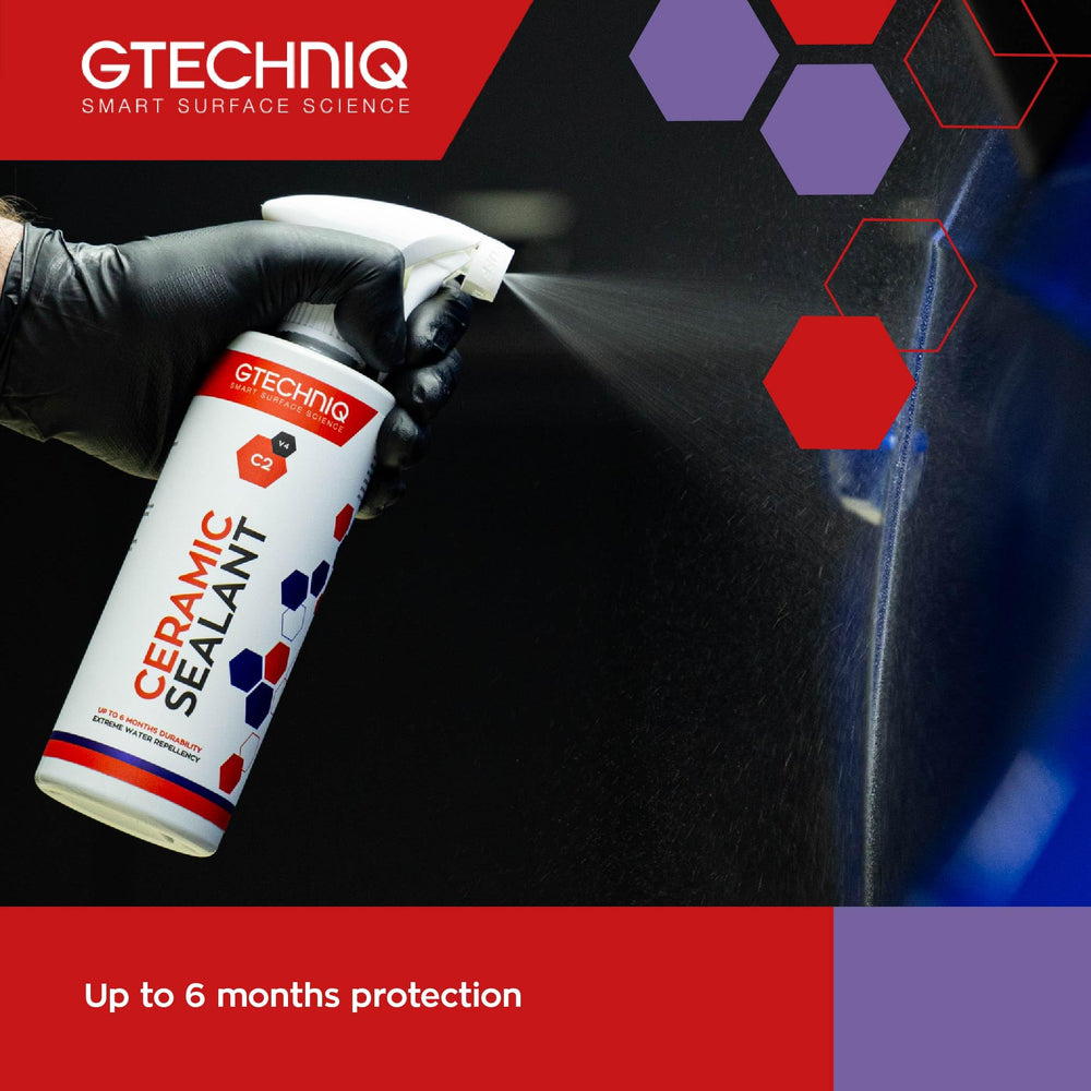 Gtechniq C2 Ceramic Sealant gloss finish enhances shine and depth.