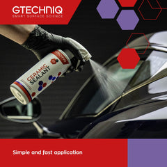 Gtechniq C2 microfiber wipe image illustrating wipe-on application