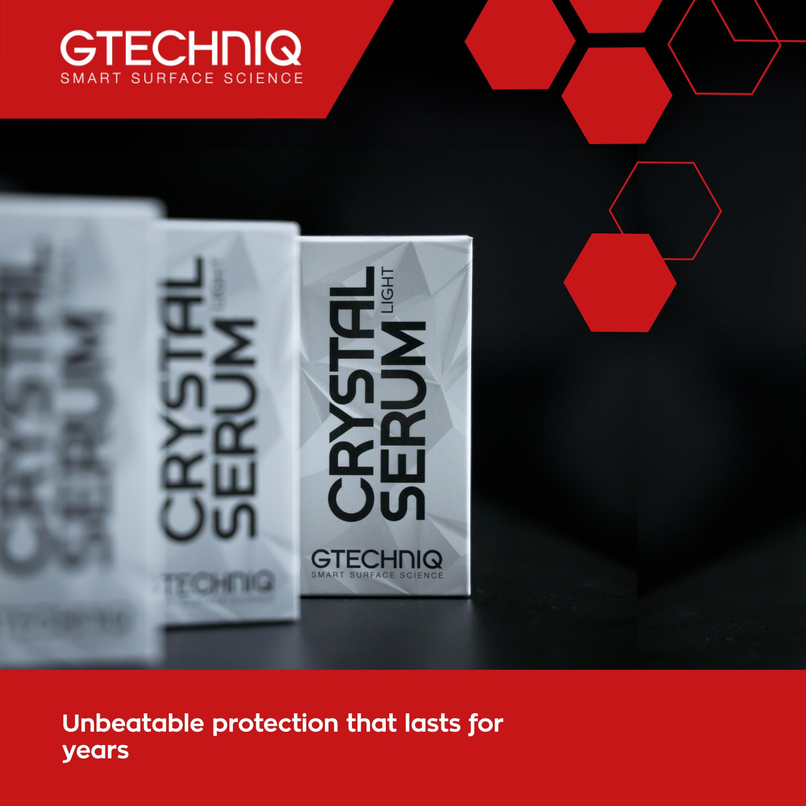 Gtechniq Crystal Serum Light swatch reveals swirl resistance and depth