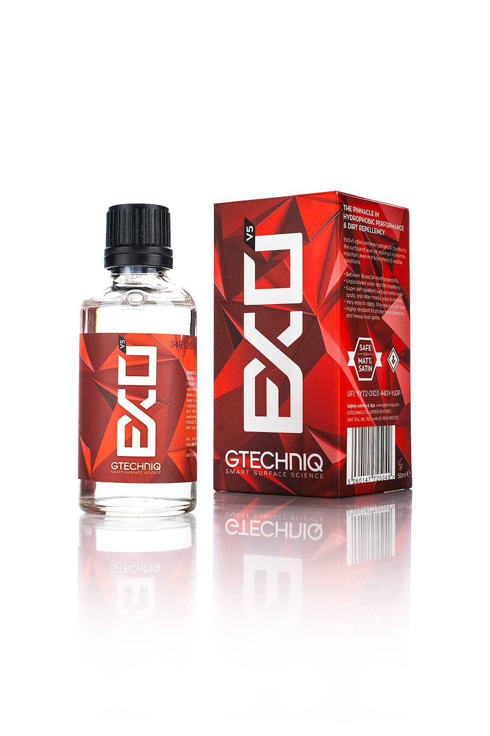 Gtechniq EXO Crystal bottle pour showing controlled application for even coating