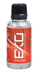 Gtechniq EXO bottle closeup with premium packaging for easy identification.