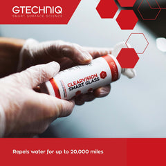 Gtechniq G1 invisible bond to glass enhances long-lasting performance.