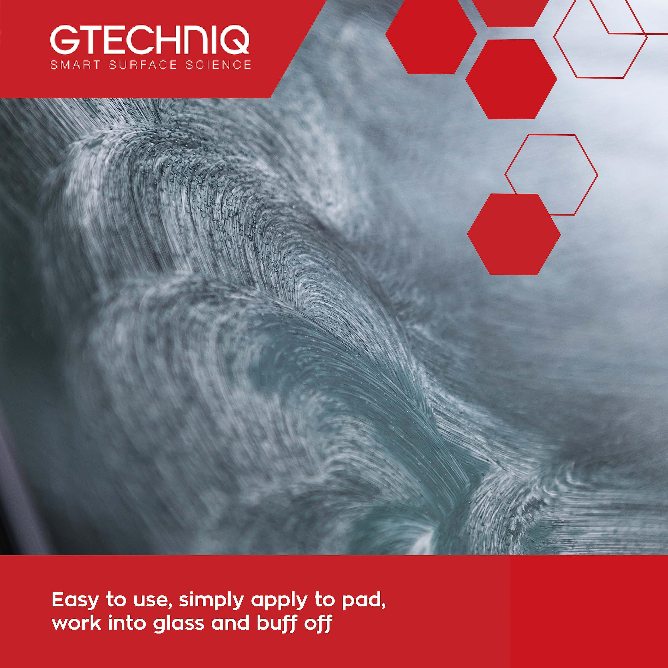 Gtechniq G4 Nanotech Windshield Polish water beading demonstration on windshield