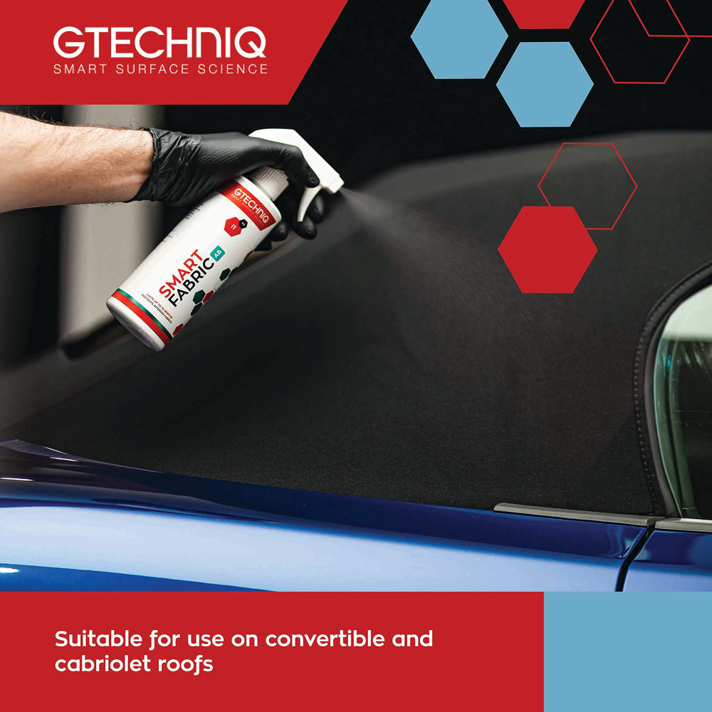 Gtechniq I1 Smart Fabric Protection on car interior fabric keeps seating looking fresh.