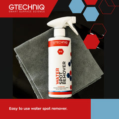 Gtechniq W9 closeup removing silica scale from a surface.