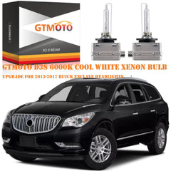 GTMOTO Buick Envision D3S headlamp bulb 2-pack for clearer daytime driving.