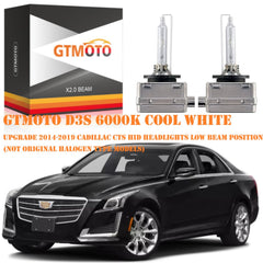 GTMOTO D3S two-bulb pack for GM headlamps ready to install