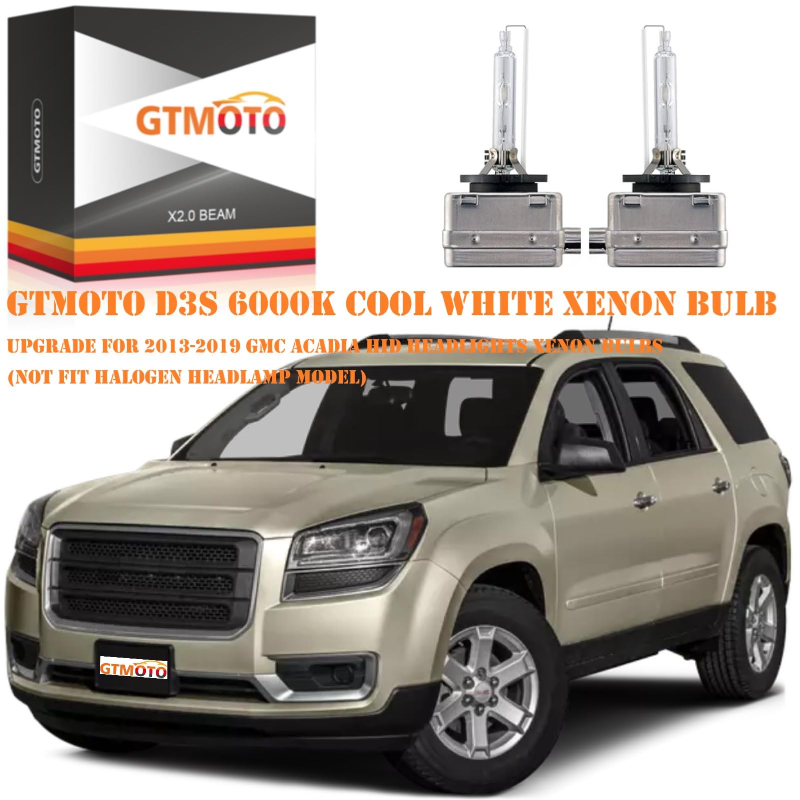 GTMOTO D3S long-life design offers up to 3000 hours of illumination.