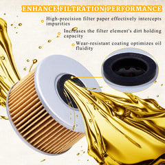 Two transmission filters included for Honda Pioneer 1000, improve oil cleanliness.