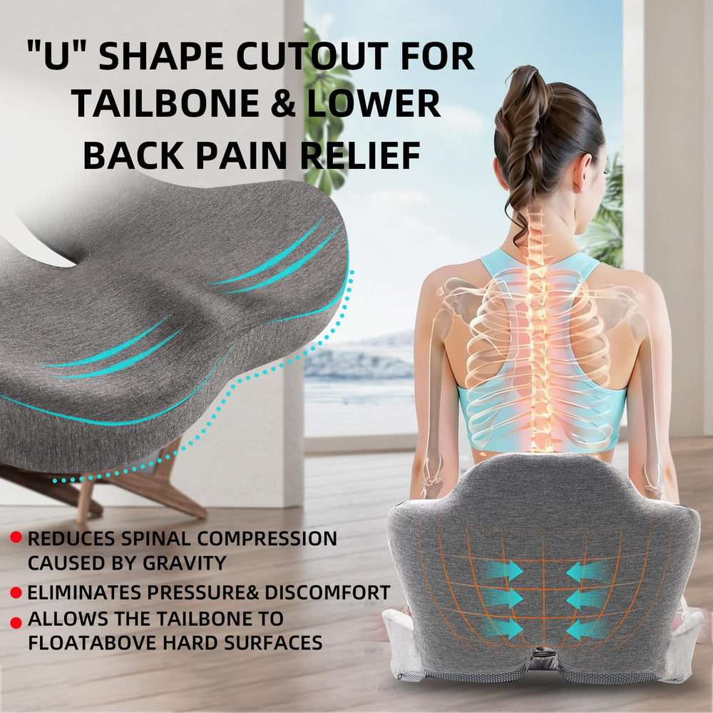 GtuiBugt memory foam cushion retains shape and durability for daily use.