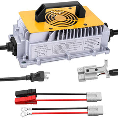 Guanlan 29.2V charger front view powers 24V LiFePO4 batteries reliably.