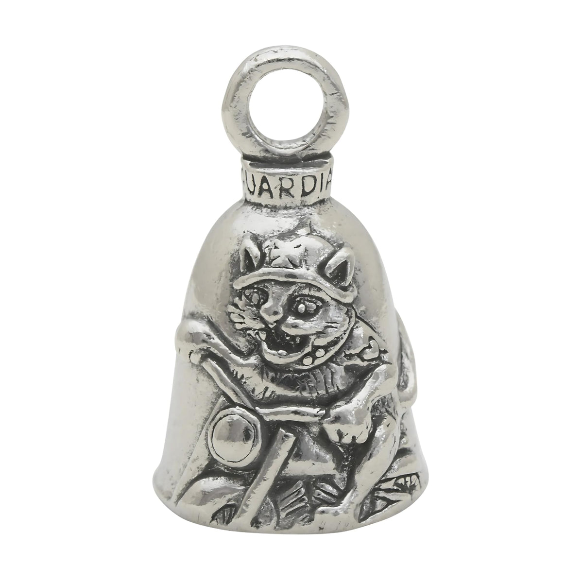 Guardian Bell Biker Cat with keyring for motorcycles.