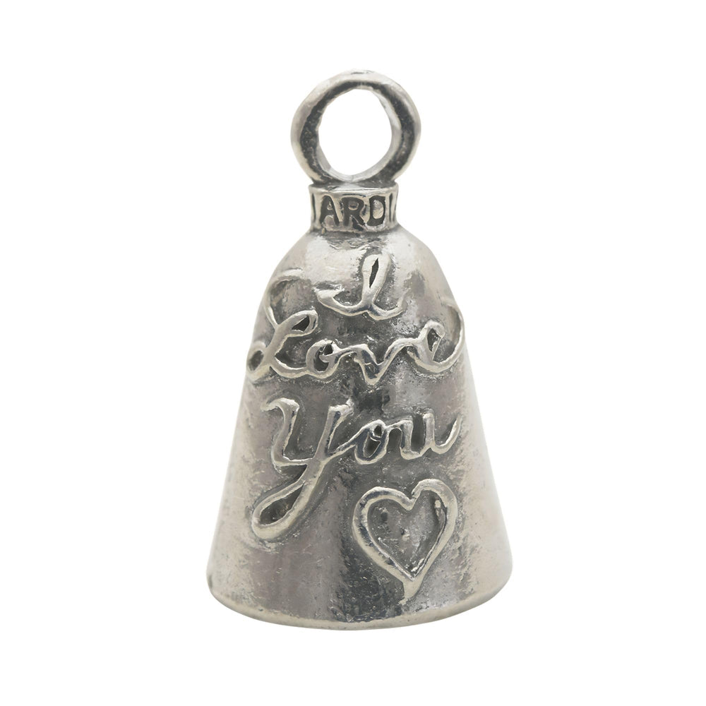 Guardian Bell I Love You Good Luck Bell on keyring front for portable luck
