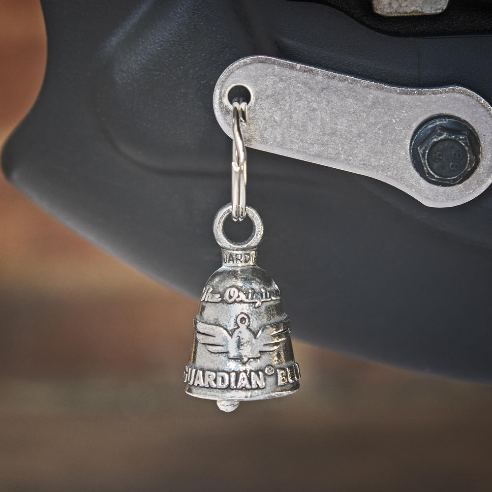Guardian Bell Virgin Mary USA-made inscription emphasizes domestic craftsmanship