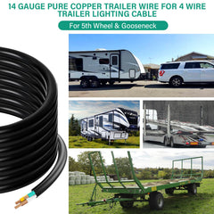 Gubrdfrsod color-coded trailer wiring for simple installation and accurate connections