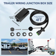 Gubrdfrsod 7-gang junction box with durable PVC housing