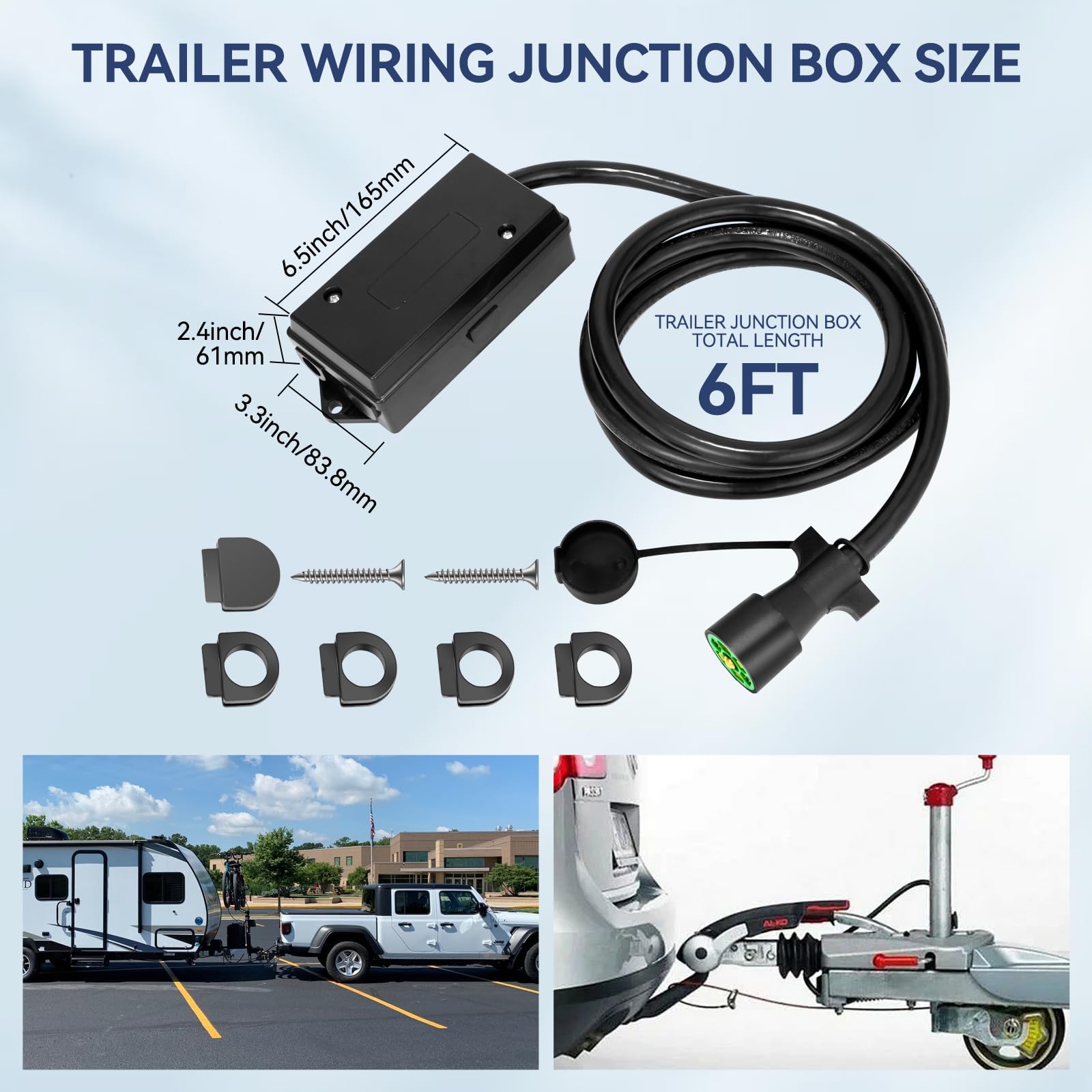 Gubrdfrsod 7-pin junction box with dust cover installed on the housing