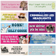 GudaAphrmix funny car magnet pack with bold colors for vehicle customization.