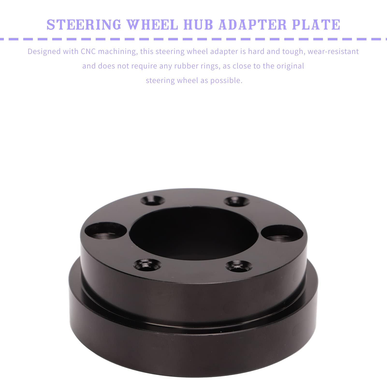 CNC-machined detail demonstrates high-strength construction suitable for frequent wheel swaps.