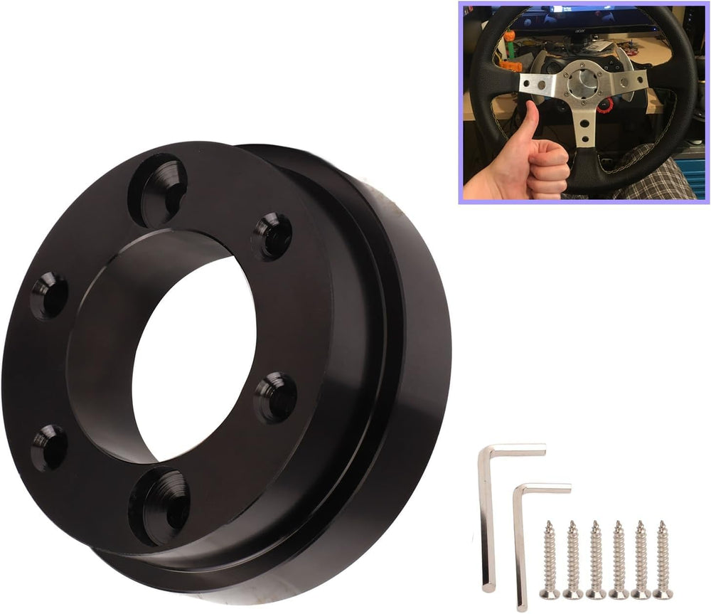 Gugxiom G920 wheel adapter front view shows precise CNC craftsmanship for a snug fit.