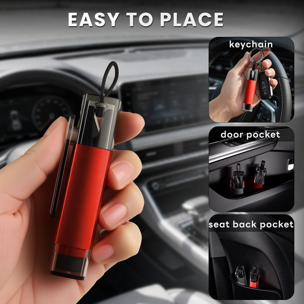 Guistekno dash-mount storage keeps the tool within arm's reach.