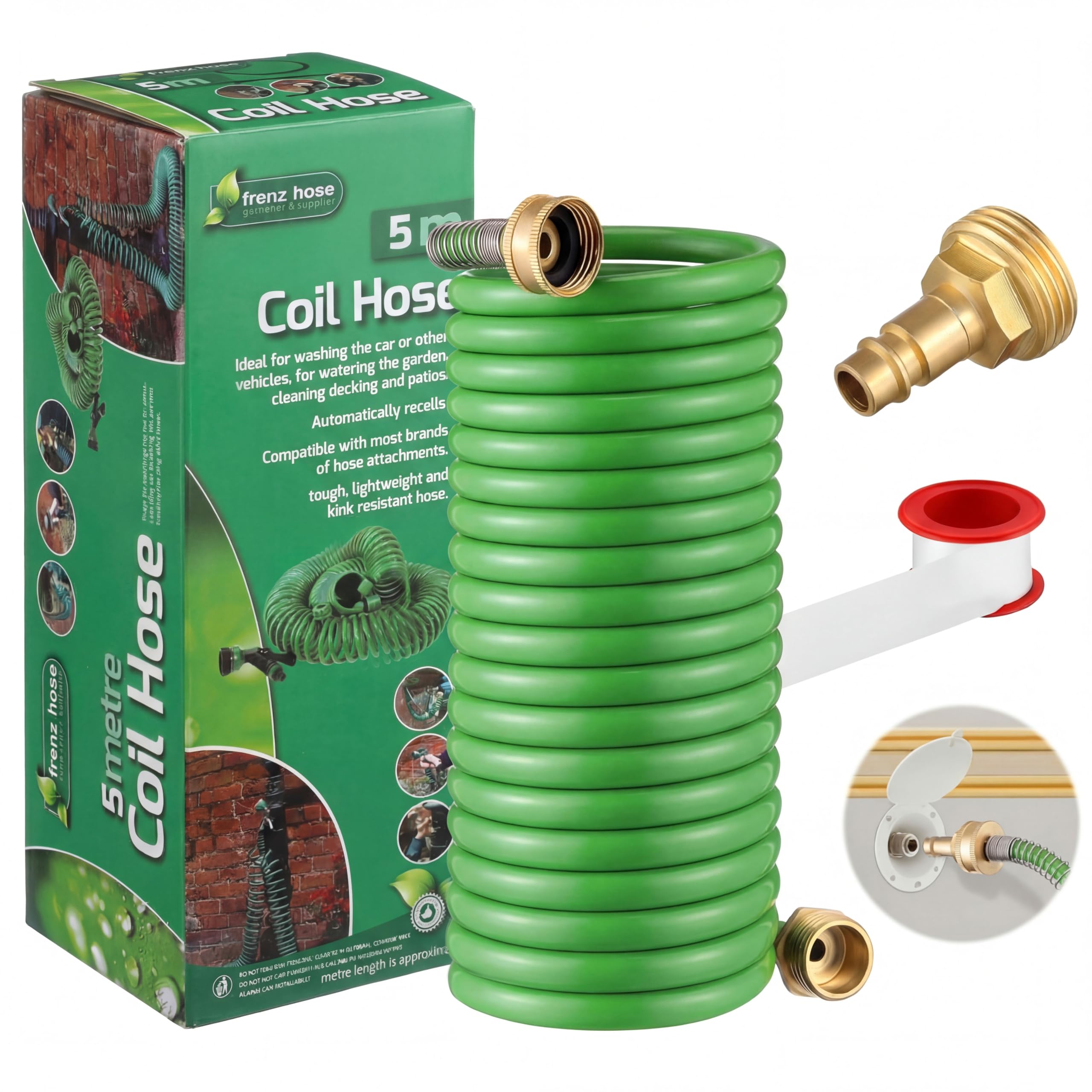 Gulfmew exterior shower hose ideal for camping and garden tasks