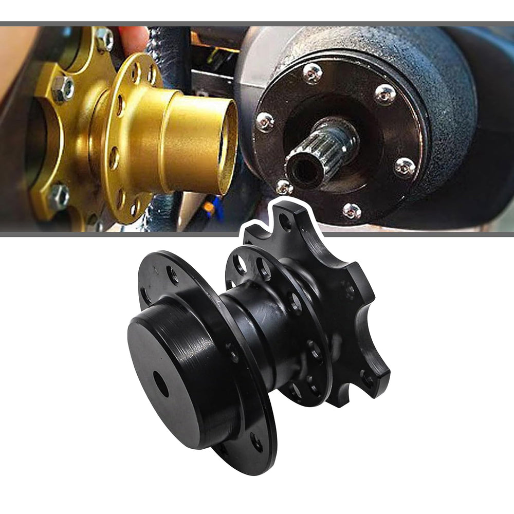 Gunhunt 1PC quick-release steering wheel with 6-hole hub for fast setup and security.