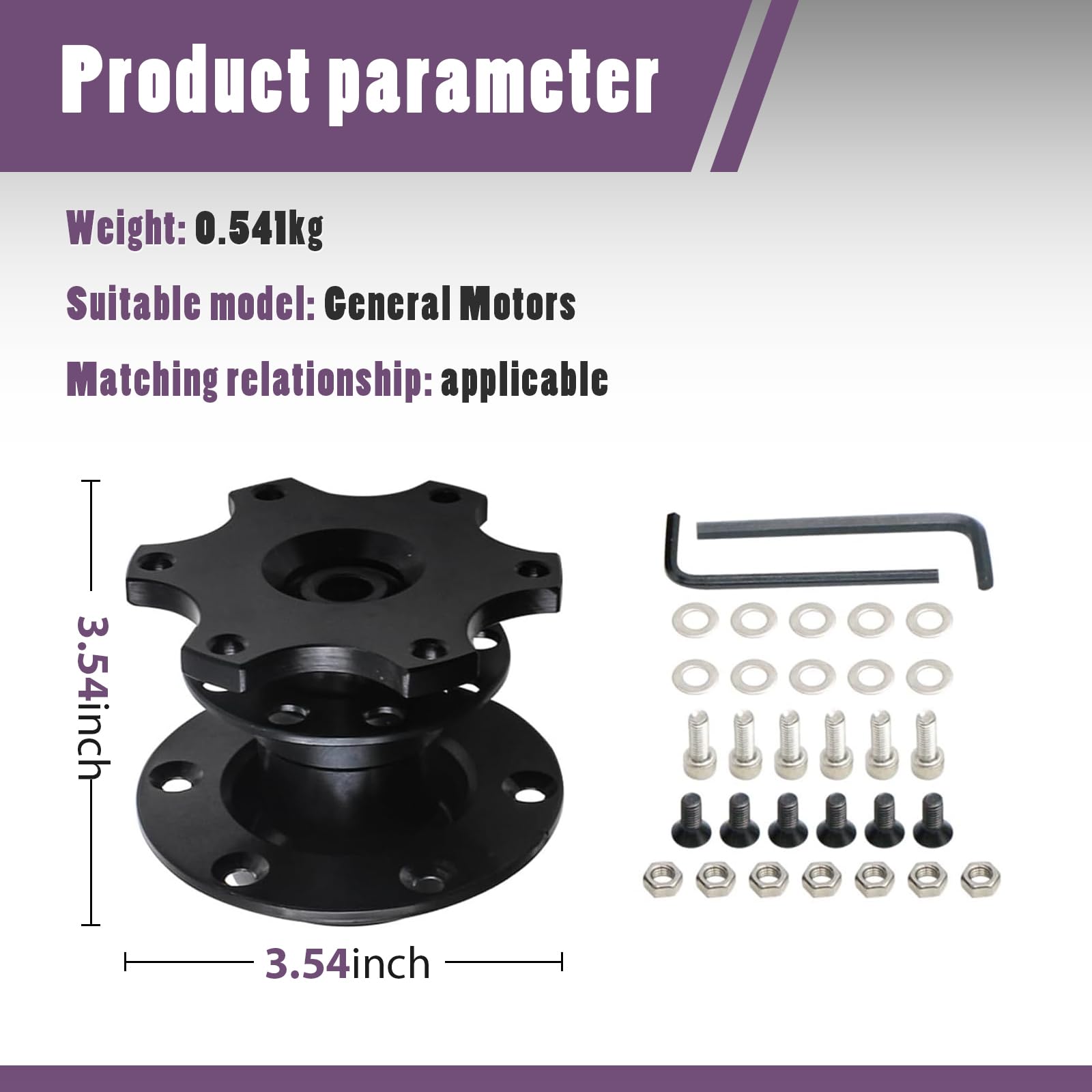 Gunhunt quick-release hub adapter with 6-hole design ensures precise alignment during installation.