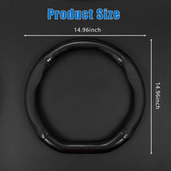 gunhunt breathable leather steering wheel cover for year-round comfort and dryness