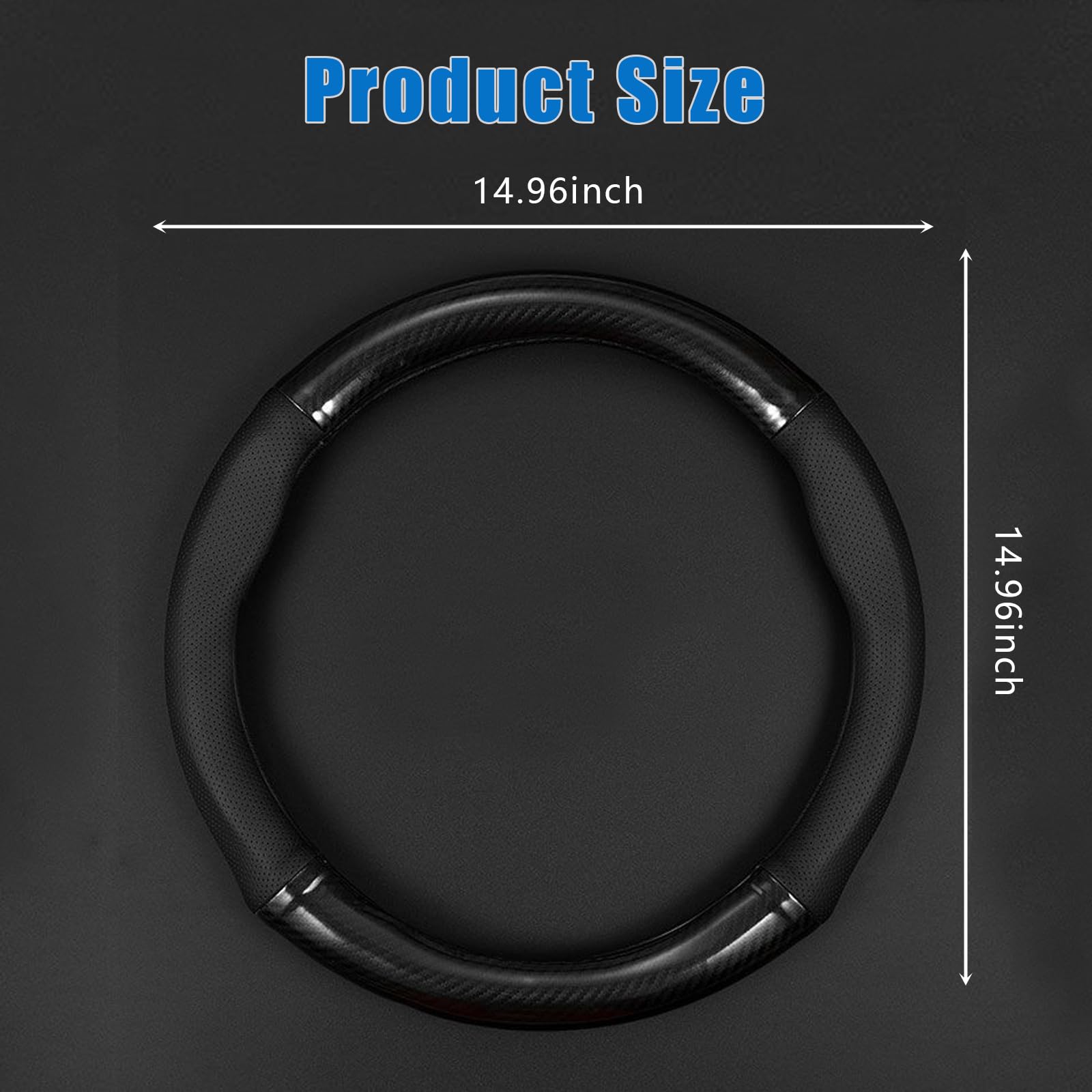 gunhunt steering wheel cover mounted on car wheel highlighting grip and fit