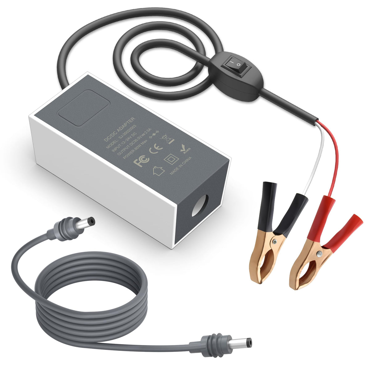 Gunovy Starlink Mini adapter with cable assembly for clean, flexible installation anywhere.