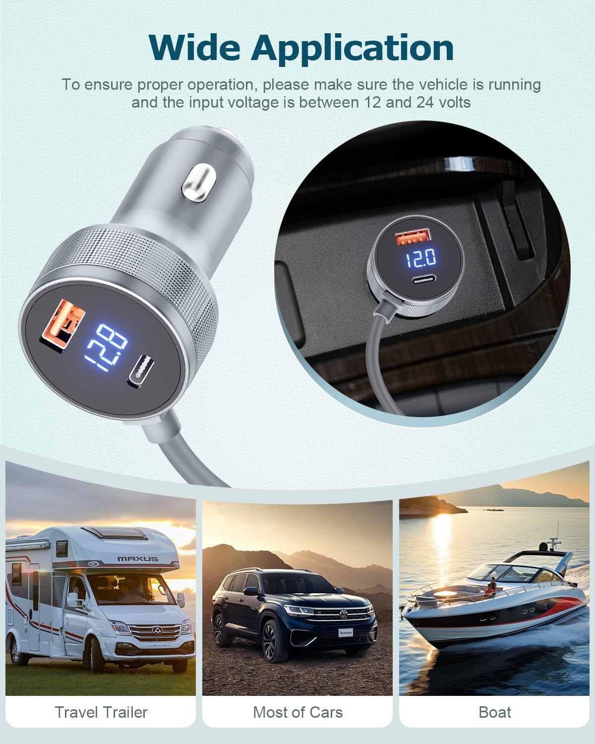 Gunovy voltmeter readout shows real-time vehicle power levels