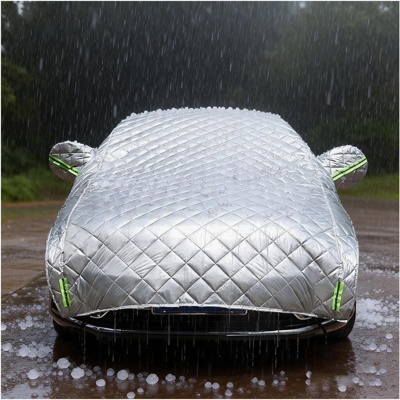 GUOPKXF Hail Protector outer layer shields SUV from sun, rain, and hail damage.
