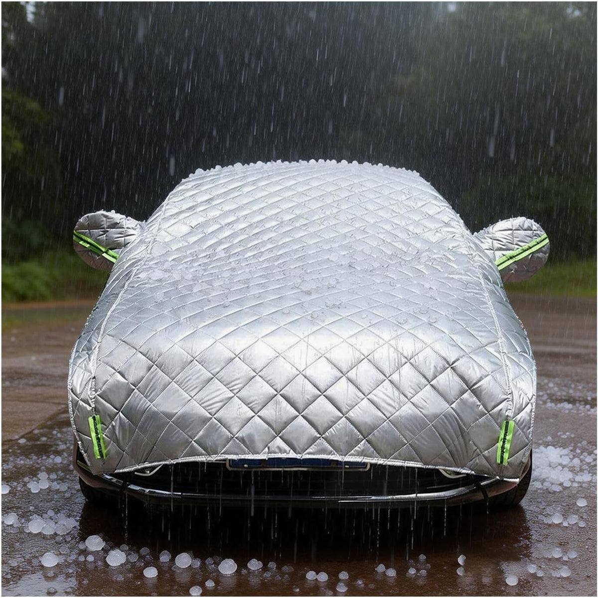 GUOPKXF Hail Protector outer layer shields SUV from sun, rain, and hail damage.