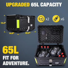 Gurblofy top case waterproof seal protects gear in rain